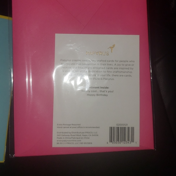 Papyrys Birthday Card - Picture 2 of 2